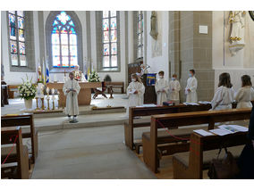 Dankgottesdienst der Kommunionkinder (Foto: Karl-Franz Thiede)